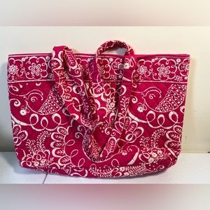 Vera Bradley Pink and White Shoulder Bag